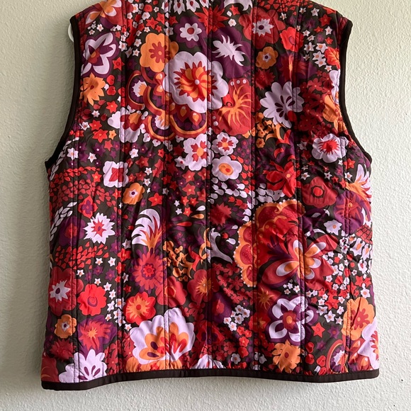 Patagonia Floral Puffer Vest Size Small - Picture 6 of 8